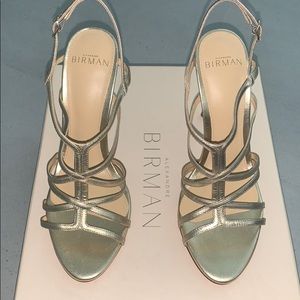 Alexandre Birman Gold Sandals size 36.5